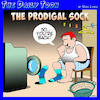 Cartoon: Prodigal son (small) by toons tagged lost,socks,washing,machines,long,son