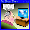 Cartoon: Reality tv (small) by toons tagged brain,dead,tv,shows,television,reality,show