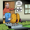 Cartoon: Religious nuts (small) by toons tagged door,knocking,mormans,peanuts,jehovahs,witness