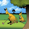 Cartoon: The caddy (small) by toons tagged kangaroos,caddy,australia,golf,cart