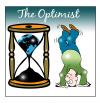 Cartoon: the optimist (small) by toons tagged optimism pesimissm optimist pesimist egg timer armageddon end of the world think positive