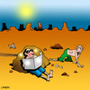Cartoon: the sun lover (small) by toons tagged sunbaking,sun,lover,desert,island,marooned,solarium