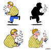 Cartoon: The Texter (small) by toons tagged texting sms social networking mobile phones technology facebook google