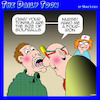 Cartoon: Tonsils (small) by toons tagged golf,balls,tonsillitis,doctors,clubs