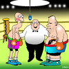 Cartoon: unfair advantage (small) by toons tagged boxing,boxer,self,defence,referee