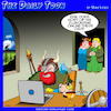 Cartoon: Vikings (small) by toons tagged online,shopping,pillaging,work,from,home