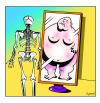 Cartoon: what disorder (small) by toons tagged obesity,eating,disorders,anorexia,skeletons,fat,people,overweight