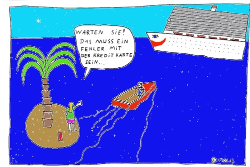 Cartoon: AIDA (medium) by Müller tagged aida,kreuzfahrt,geld,luxus