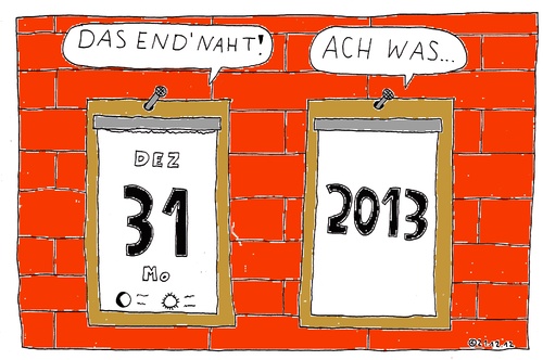Cartoon: Das End naht (medium) by Müller tagged ende,end,subjektiv