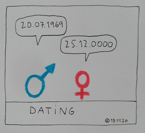 Cartoon: Dating (medium) by Müller tagged datum,dating