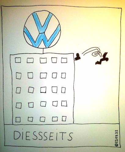 Cartoon: Diessseits (medium) by Müller tagged vw,diess
