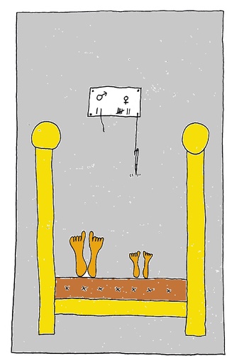 Cartoon: Im Bett 29 (medium) by Müller tagged imbett,inbed