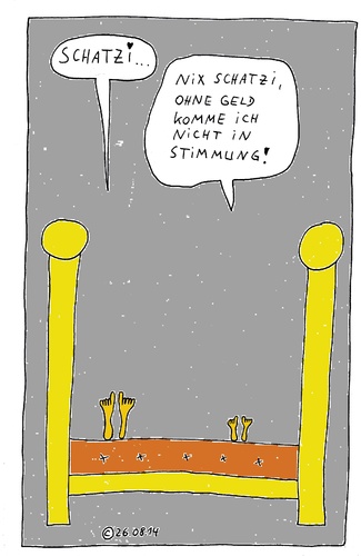 Cartoon: IM BETT 38 (medium) by Müller tagged imbett,inbed