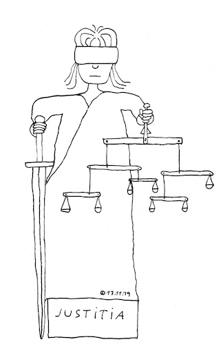 Cartoon: Justitia (medium) by Müller tagged justitia,rights