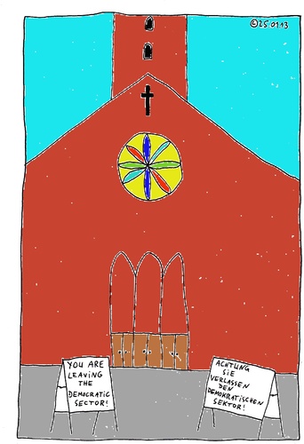 Cartoon: Kirche (medium) by Müller tagged kirche,church