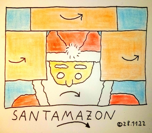 Cartoon: SANTAMAZON (medium) by Müller tagged santa,weihnachtsmann,amazon