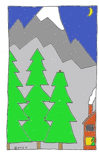 Cartoon: Stille Nacht (medium) by Müller tagged stillenacht,weihnachten,tannenbaum,silentnight,christmas,christmastree