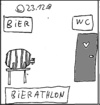 Cartoon: Bierathlon (small) by Müller tagged bier,sport