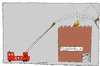 Cartoon: Feuer (small) by Müller tagged feuer,feuerwehr,brand,fire,firefighter,pyromanie,pyromaniac,feuerwerk,firework