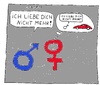 Cartoon: Ich liebe dich nicht mehr (small) by Müller tagged liebe,mann,frau