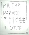Cartoon: Militär Parade (small) by Müller tagged militär,parade,tot