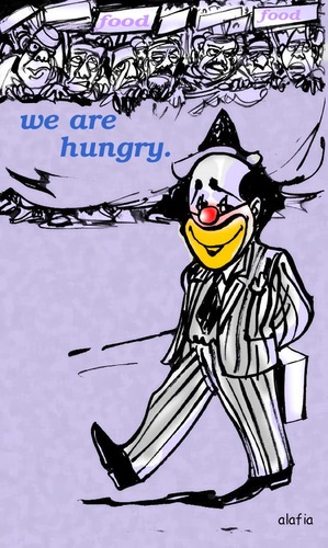 Cartoon: le rire et la faim (medium) by alafia47 tagged alafia,famine