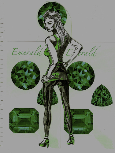 Cartoon: AGENT EMERALD (medium) by Toonstalk tagged catsuit,id,emerald,sexy,agent