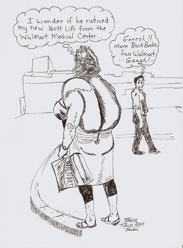 Cartoon: Walmart Butt Lift (medium) by Toonstalk tagged walmart,boobs,butts,ugly