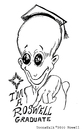 Cartoon: ROSWELL GRADUATE (small) by Toonstalk tagged alien roswell graduate
