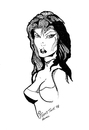 Cartoon: THE VAMP (small) by Toonstalk tagged vamp,sexy,lady,dark,mysterious,erotic