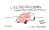 Cartoon: Opel-Überraschung (small) by tiefenbewohner tagged opel,auto,arbeiter,gm,wirtschaftskrise