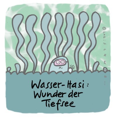 Cartoon: Hasi 40 (medium) by schwoe tagged hasi,hase,tiefsee,algen,wasserpflanze