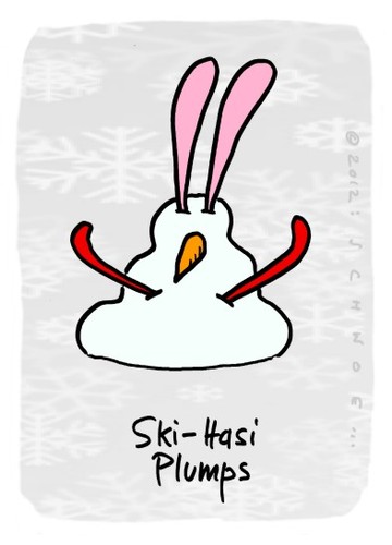 Cartoon: Hasi 77 (medium) by schwoe tagged hasi,hase,ski,skifahren,schnee,wintersport,schneemann