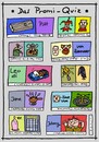Cartoon: Promi-Quiz (small) by schwoe tagged brad,pitt,till,schweiger,omar,sharif,leonardo,di,caprio,russell,crowe,jane,fonda,paris,hilton,jonny,depp