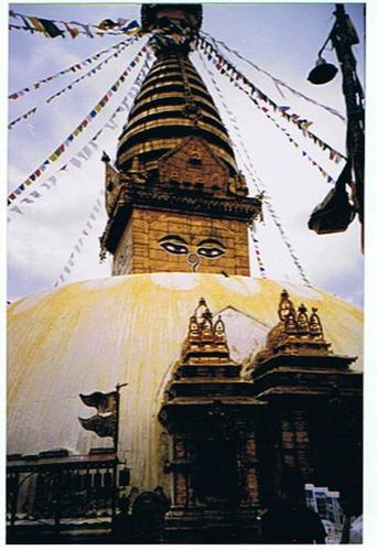 Cartoon: Swayambhunath - Kathmandu_NEPAL (medium) by RnRicco tagged kathmandu,nepal,swayambhu,swayambhunath,tibet,religion,stupa,temple,buddha,buddhism,hindhu,ricco,travell