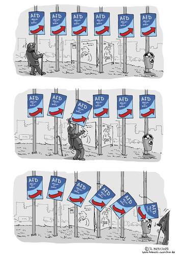 Cartoon: AfD (medium) by H Mercker tagged afd,alternative,für,racism,deutschland,rassismus,populismus,politik,wahl,wahlplakate,rechtspopulisten,rechts,besorgte,bürger,afd,alternative,für,deutschland,rassismus,populismus,politik,wahl,wahlplakate,rechtspopulisten,rechts,besorgte,bürger