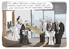 Cartoon: Begrüßung (small) by H Mercker tagged heimlich,griff,manöver,firma,unternehmen,peinlich,begrüßung,hallo,mitarbeiter,geschäft,feier,party