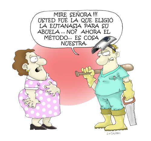Cartoon: Eutanasia (medium) by Luiso tagged health