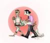 Cartoon: Partners (small) by Luiso tagged partners