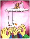 Cartoon: fishing with cigarettes (small) by corne tagged death,fishing,cigarettes,smoke,died,