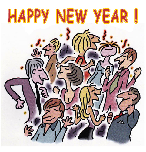 Cartoon: Happy New Year 2015 (medium) by piro tagged new,year,holiday,2015