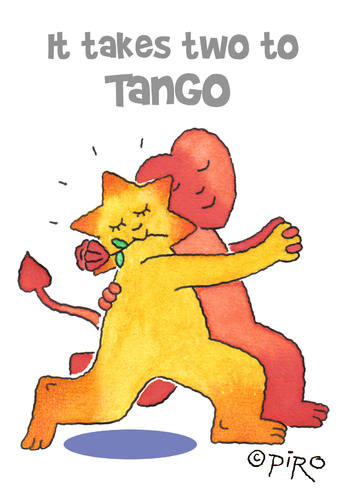 Cartoon: Tango (medium) by piro tagged tango,couple,dance