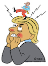 Cartoon: The Headache (small) by piro tagged trump,putin,headache,politics
