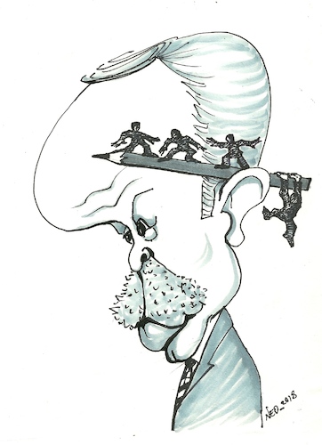 Cartoon: Pressefreiheit (medium) by necmi oguzer tagged pressefreiheit