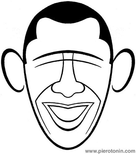Cartoon: Barack Obama (medium) by Piero Tonin tagged barack,obama,president,us,united,states,america,black,african,american,democrat,democrats