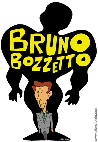 Cartoon: Bruno Bozzetto (medium) by Piero Tonin tagged supervip,minivip,bozzetto,bruno,tonin,piero
