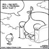 Cartoon: Oh my God! (small) by Piero Tonin tagged chicken,chickens,hen,hens,animals,animal,god,gods,religion,religions,faith,afterlife,dead,death,heaven,heavens,paradise,religious,theology,theologist,monotheism,lord,creator