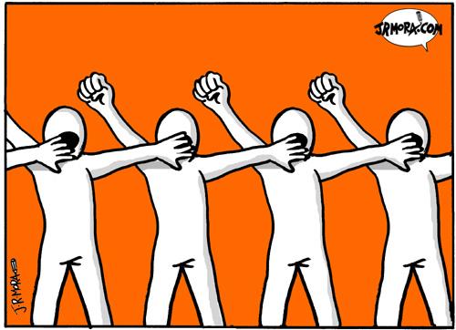 Cartoon: Censorship (medium) by jrmora tagged censorship,news,information,