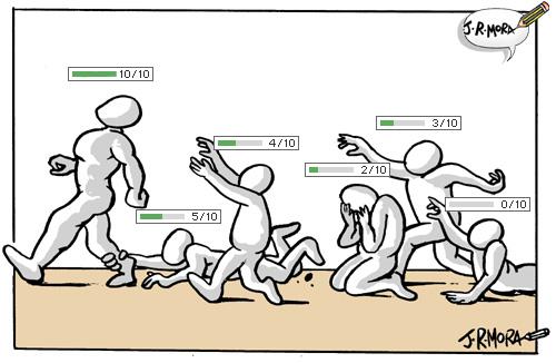 Cartoon: Pagerank (medium) by jrmora tagged pagerank,google,popularidad,enlaces,buscador