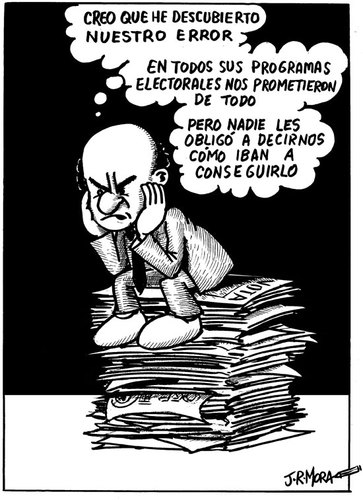 Cartoon: Programas electorales (medium) by jrmora tagged politica,politc,promesas,programa,electoral